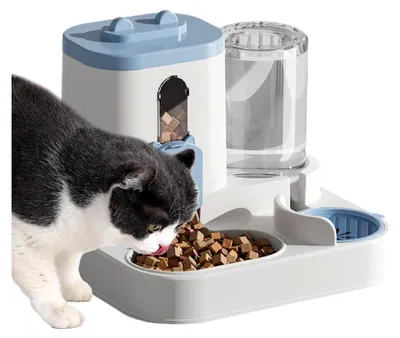Produktbild von Automatischer Futterspender für Haustiere, Futterstation mit Portionskontrolle für Katzen und kleine bis mittelgroße Hunde