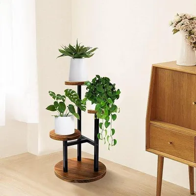 Produktbild von Famanu Pflanzenstand mit 3 Ebenen - 55 cm