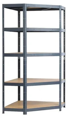 Obrázok produktu pre Rohová skriňa z pozinkovaného kovu, rozmer 180x90x90x40 cm, určená na uskladnenie