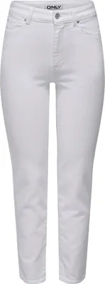 Produktbild von Only Emily Stretch Fit Cro790 Hochtaillierte Jeans Weiß 33 / 32 Damen Weiß 33