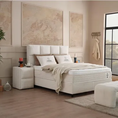 Produktbild von AMORE Bett Boxspringbett mit Matratze 140x200