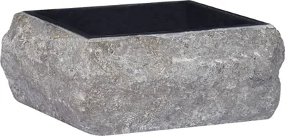 Produktbild von Waschbecken Schwarz 30x30x13 cm Marmor