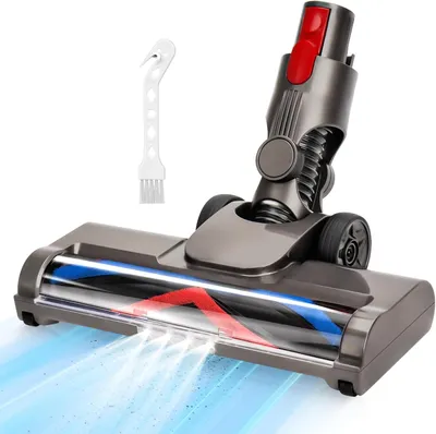 Produktbild von Bürste kompatibel mit Dyson V7 V8 V10 V11 V15, Elektrische Bodenbürste, Ersatzbürste Staubsauger Zubehör mit 4 LED-Leuchten, Bürste Ersatzteile