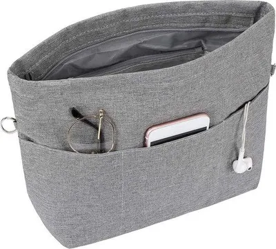 Produktbild von Famanu Handtaschen-Organizer mit Reißverschluss - Grau