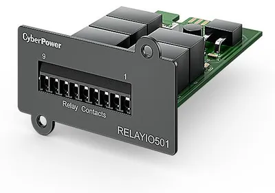 Produktbild von CyberPower RELAYIO501 Relay Control Card Potentialfreie Relaiskontakte, Anschluss Terminal, für Expansion Port, Schwarz, PR1000ELCD PR1500ELCD PR750ELCD PR750ELCDGR PR750ELCDN PR1000ERT2U PR1000ERTXL2U PR1500ERT2U..., Eidgenössische Kommunikationskommission (FCC), RoHS, FCC B, 0 - 40 °C, -15 - 45 °C