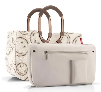 Produktbild von Reisenthel Loopshopper M, Braun, Beige, Polyester, Einkaufswagen, Muster, 12 l, 400 mm