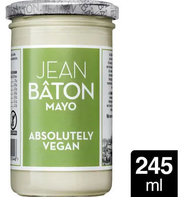 Produktbild von Jean Bâton Vegane Mayonnaise 245g – Cremig, pflanzlich, 100% vegan, ohne Ei
