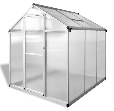 Immagine prodotto di Serra Kweekkas: struttura in alluminio, pannelli trasparenti, sistema di ventilazione, serra da giardino resistente alle intemperie