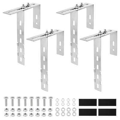 Obrázek produktu pro Nastavitelné držáky na solární panely pro balkon, sada 4 kusů
