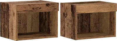 Immagine prodotto di vidaXL Set di due mobili TV in legno massello riciclato e truciolato