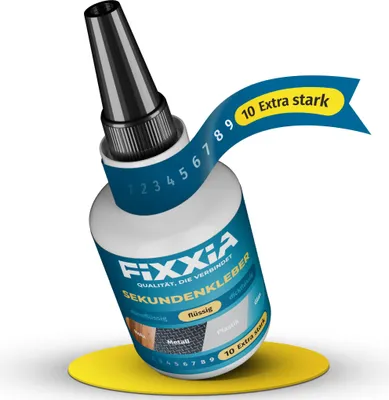 Produktbild von FIXXIA Sekundenkleber extra stark flüssig transparent 50g
