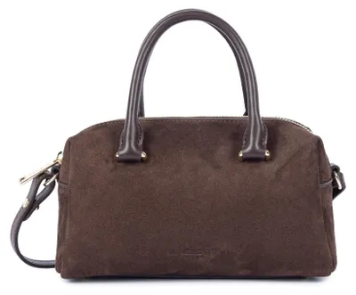 Image de Lancaster Sac à main Zippé Suède Cube Marron