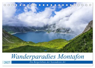 Produktbild von Wanderparadies Montafon (Tischkalender 2027 DIN A5 quer), CALVENDO Monatskalender