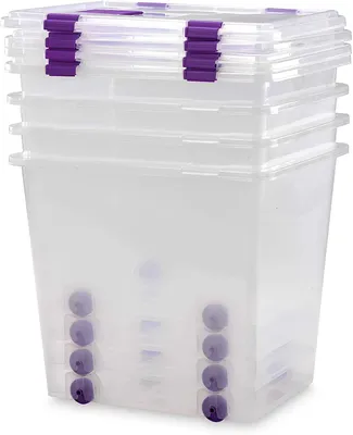 Imagen del producto de Cajas de Almacenaje 70 L Pack 4 COM-FORT HOUSE