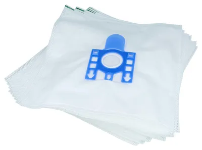 Produktbild von vhbw 10x Staubbeutel kompatibel mit Miele Care HEPA, C3 Silence Ecoline, C3 Powerline, C3 Ecoline Staubsauger - Typ G/H/N 37,8cm x 32cm Blau Weiß