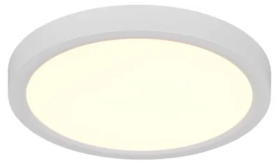 Obrázok produktu pre Stropné svietidlo LED, kov, matná biela, stmievač, D 23 cm
