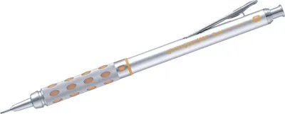 Produktbild von Druckbleistift Graphgear 1000 0,9mm silber/gelb Packung mit 12 Stück
