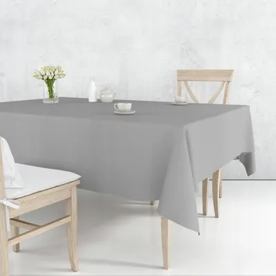 Produktbild von Gartentischdecke - für den Essbereich - 160x200 cm - Tischdecke Grau - Outdoor - Rechteckig