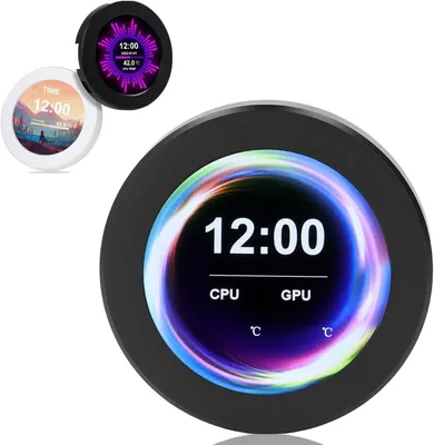Productafbeelding van V vloeistofkoeler met realtime temperatuurregeling - 360° rotatie - 2,1 inch LCD