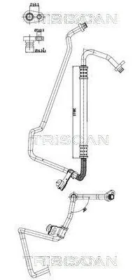 Produktbild von TRISCAN Hochdruckleitung und Niederdruckleitung Klimaanlage Hochdruckleitung 9010 28071 passend für PEUGEOT 2008 Kombi (CU)