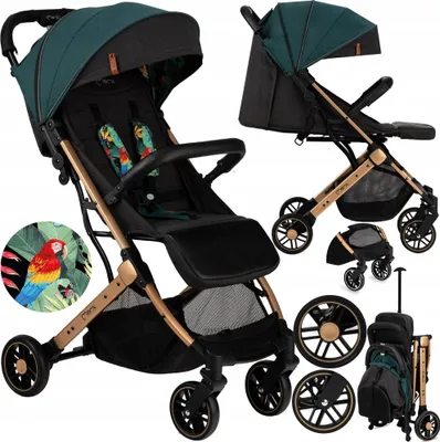 Produktbild von Momi Estelle Compact Kinderwagen 5-Punkt-Gurt Verstellbare Fussstütze
