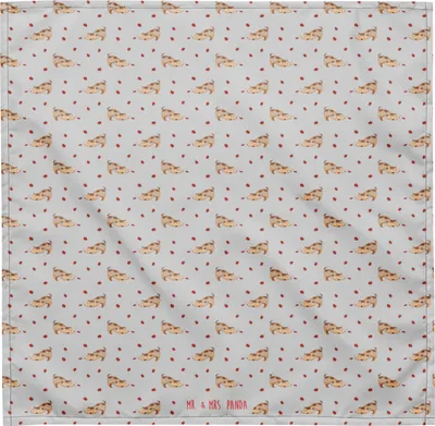 Produktbild von Mr. & Mrs. Panda Bandana Hund Marienkäfer M - Grau - Geschenk, Mischlinghund, Hundehalstuch, Sprüche, Kopftuch, Haartuch, Neugierig, Mischlingshund, Dreieckstuch