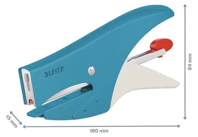 Obrázok produktu pre Leitz 56440061, 15 listy, Modrá, Kov, 80 g/m², 5 cm, Zadný