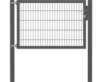 Immagine prodotto di Alberts 636135 Cancello singolo Flexo Plus con accessori, antracite, larghezza 150 cm, altezza 100 cm
