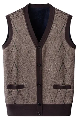 Productafbeelding van Fleece Gevoerde Cardigan met Knopen en Zakjes