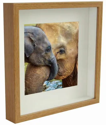 Produktbild von BD Art Tiefer 3D Shadow Box Bilderrahmen Eiche 28x28 cm