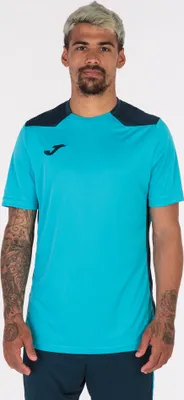 Produktbild von Joma Championship VI Trikot Kurzarm Kinder - Fluor Turquoise / Marine  | Größe: 152