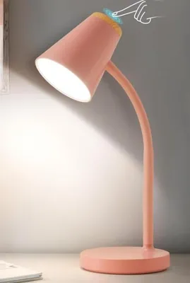 Produktbild von GyroVu Touch Schreibtischlampe - Dimmbare LED Schreibtischlampe im modernen rosa Design