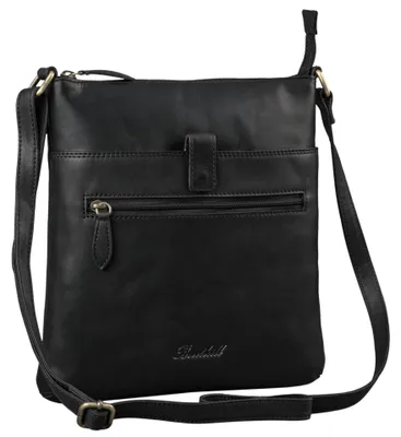 Produktbild von Benthill Umhängetasche Damen Leder - Shopper aus Rindsleder - Handtasche mit Reißverschluss - Schultertasche / Bag Beutel - Ledertasche