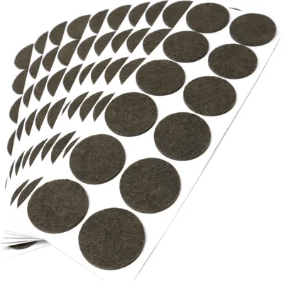 Produktbild von Adsamm® | 120 x selbstklebende Filzgleiter / Braun / Ø 40 mm / rund / Möbelgleiter aus Filz mit 3.5 mm Stärke