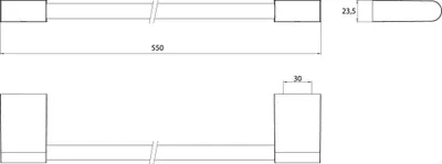 Immagine prodotto di emco flow porte-serviettes de bain, 500 mm, 276000150, 276000150