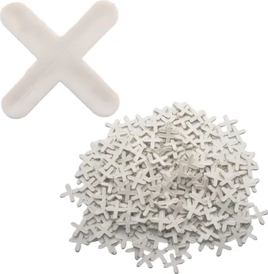 Produktbild von 300x Fliesenkreuze Fliesenabstandshalter Fugenkreuze T-Stücke Fliesenkeile 5mm