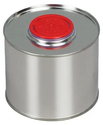 Obrázek produktu pro BenBow plechový kbelík s korkem a nálevkou 0,5 l x 1 plechovka, plechovka, plechovky Prázdný na oleje, barvy, laky