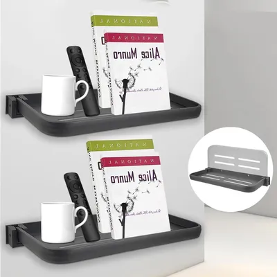 Productafbeelding van Opvouwbare aluminium wandplank voor compacte camper opslag - Perfect voor binnen en als meubelonderdeel