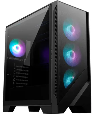 Zdjęcie produktu dla Obudowa komputerowa MSI MAG FORGE 320R AIRFLOW Micro Tower czarna, przezroczysta