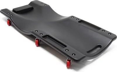 Produktbild von Wiltec montážna lavica do auta 90x40x9cm do 90 kg z plastu, pojazdná doska s odnímateľnou opierkou hlavy a priehradkami na náradie, pojazdná lavica, dielenská lavica