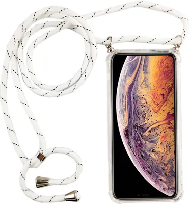 Produktbild von Handykette für Apple iPhone XR - Smartphone Necklace Hülle mit Band - Schnur mit Case zum umhängen in Weiß