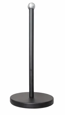 Produktbild von KÜCHENROLLENHALTER 34cm aus Metall Küchenpapierhalter Rollenhalter Ständer 34 (Schwarz)