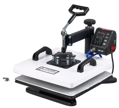 Immagine prodotto di Stampante a sublimazione VEVOR, 38x38 cm, 8 funzioni, pressa termica per tessuti da 1250W, con funzione di rotazione a 360°, adatta per magliette, tazze, piatti, ecc.
