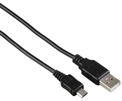 Obrázek produktu pro Hama Micro-USB 1m, 1 m, USB A, Micro-USB B, USB 2.0, Samec/samec, Černá