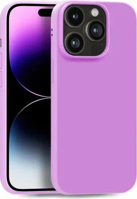 Produktbild von Hülle für Apple iPhone 14 Pro - Handyhülle Cover aus Silikon in Lila hell