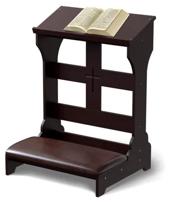 Produktbild von Kniebank, Meditationsstuhl für die Kirche, Hocker, religiöses Geschenk mit Klapptisch