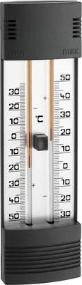 Produktbild von TFA - Analoges Maxima-Minima-Thermometer mit Aluminium-Skala 10.3016 - schwarz