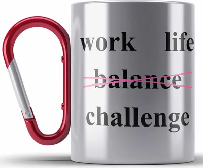 Produktbild von Trendation - Lustige Edelstahl Tasse Karabiner mit Spruch für Frauen Männer Arbeit Büro Lustig Edelstahl Tasse Karabinern Becher mit Sprüchen Kollegin Geschenk Sarkasmus Challenge (Rot)