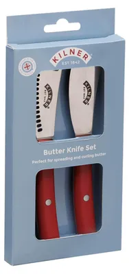 Produktbild von KILNER | Buttermesser, rot, 2 Griffe