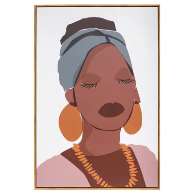 Produktbild von Gerahmte leinwand "cuba" 60x90cm - Atmosphera créateur d'intérieur